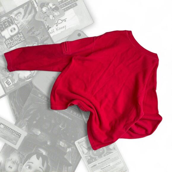 Red & White Striped OCI Surf Long Sleeve Tee - Picture 3 of 6